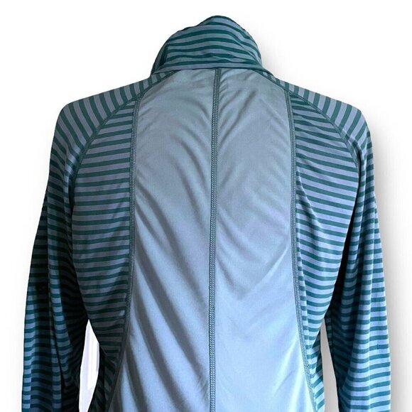 Columbia Womens Saturday Trail Omni-Wick Base Layer Shirt Sz Small Blue Stripe - Picture 6 of 7